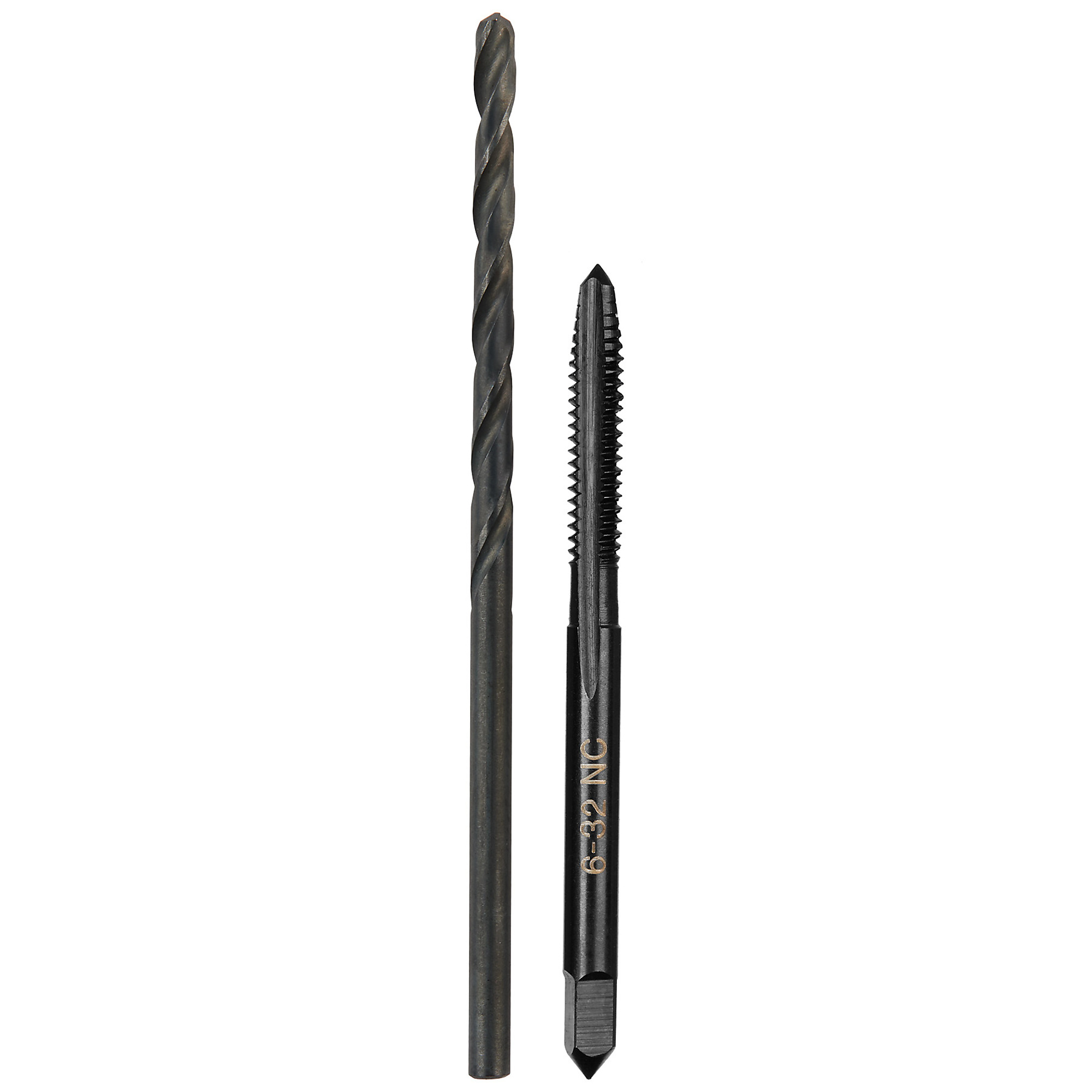 Milwaukee 6-32 NC Straight Flute Plug Tap & #36 Drill Bit, Model# 49-57-5515